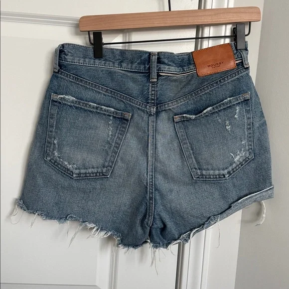 Moussy Vintage MV Pelion Denim Cut Off Shorts Size 29 - Picture 5 of 8